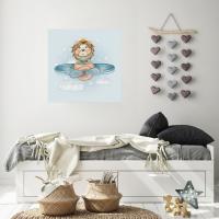 Manyetix Aslan Pilot Tasarımlı Çocuk Odası Posteri