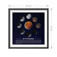 Manyetix Çerçeve Görünümlü Ay Tutulması Posteri