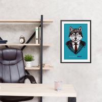 Manyetix Çerçeve Tasarımlı Business Wolf