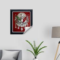 Manyetix Çerçeve Tasarımlı Osmanlı Arması Posteri