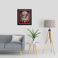 Manyetix Çerçeve Tasarımlı Osmanlı Arması Posteri