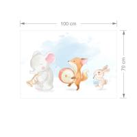 Manyetix Müzisyen Hayvanlar Çocuk Odası Posteri