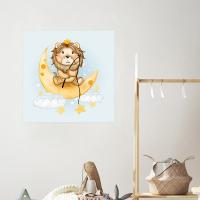 Manyetix Sevimli Aslan Çocuk Odası Posteri