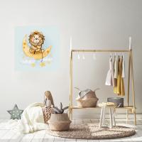 Manyetix Sevimli Aslan Çocuk Odası Posteri
