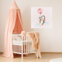 Manyetix Sevimli Penguen ve Balon Tasarımlı Çocuk Odası Posteri