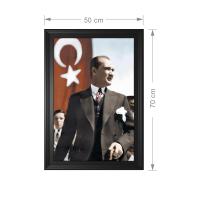 Manyetix Çerçeve Görünümlü Atatürk Posteri - 5