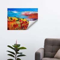 Manyetix Sanatsal Gelincik Çiçeği Posteri