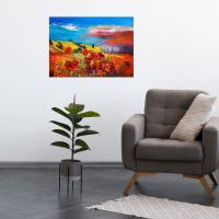 Manyetix Sanatsal Gelincik Çiçeği Posteri