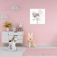 Manyetix Sevimli Kız ve Balonları Çocuk Odası Posteri