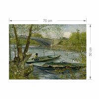 Manyetix Van Gogh Baharda Balık Avı Clichy Köprüsü Posteri