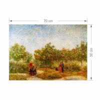Manyetix Van Gogh Flörtleşen Çiftler Bahçesi Posteri