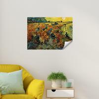 Manyetix Van Gogh Kırmızı Üzüm Bağı Posteri