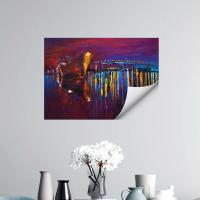 Manyetix Yansımalı Gemi Manzaralı Poster